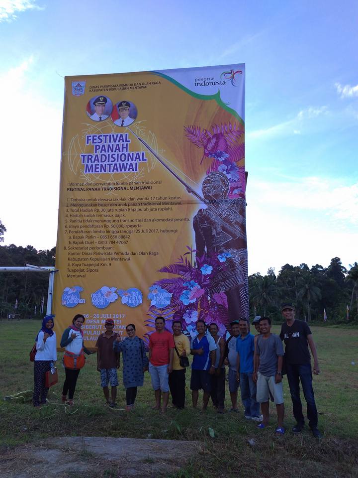 Sikerei juga ikut berpartisipasi pada ajang Festival Panah Tradisional Mentawai